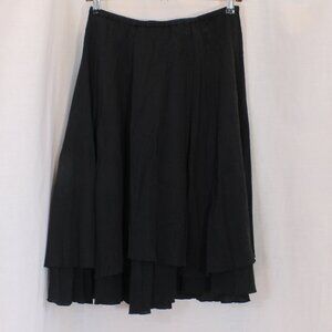 The Limited Black Tiered Circle Skirt